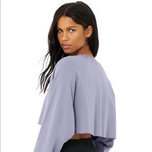 ALO Yoga Lavender Crop Top